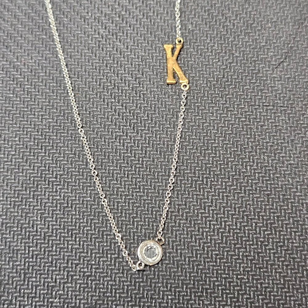 Lia Sophia "K" Necklace